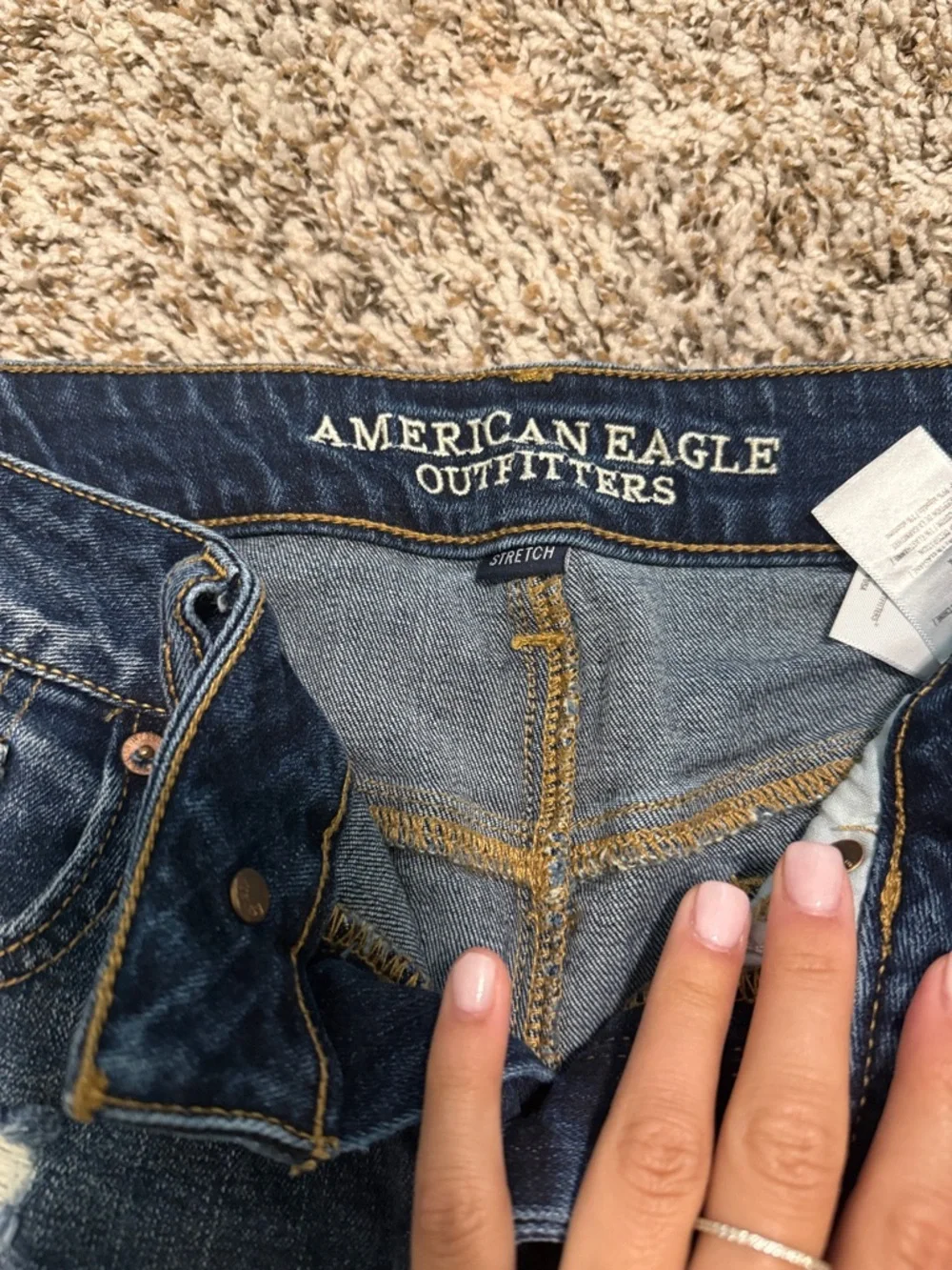 American Eagle Outfitters tomgirl Distressed Denim Shorts - Picture 4 of 4